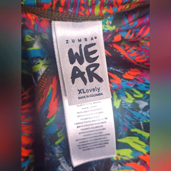 ZUMBA Fitness Capri Leggings Sz XLarge - Picture 3 of 8